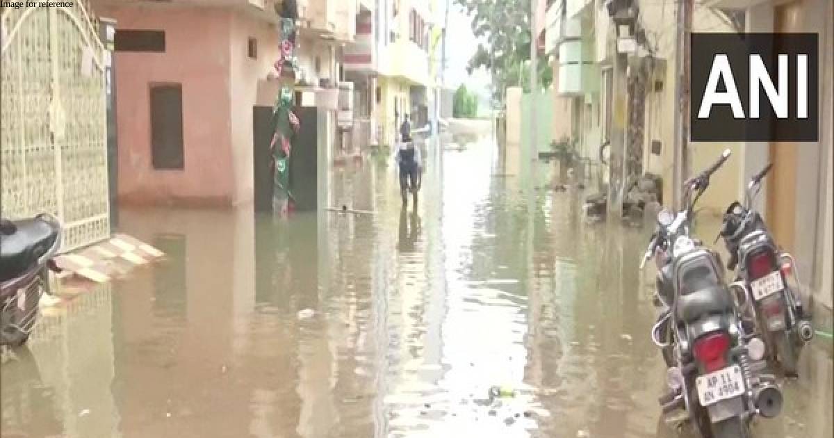 Nadeem Colony of Hyderabad waterlogged after heavy rainfall